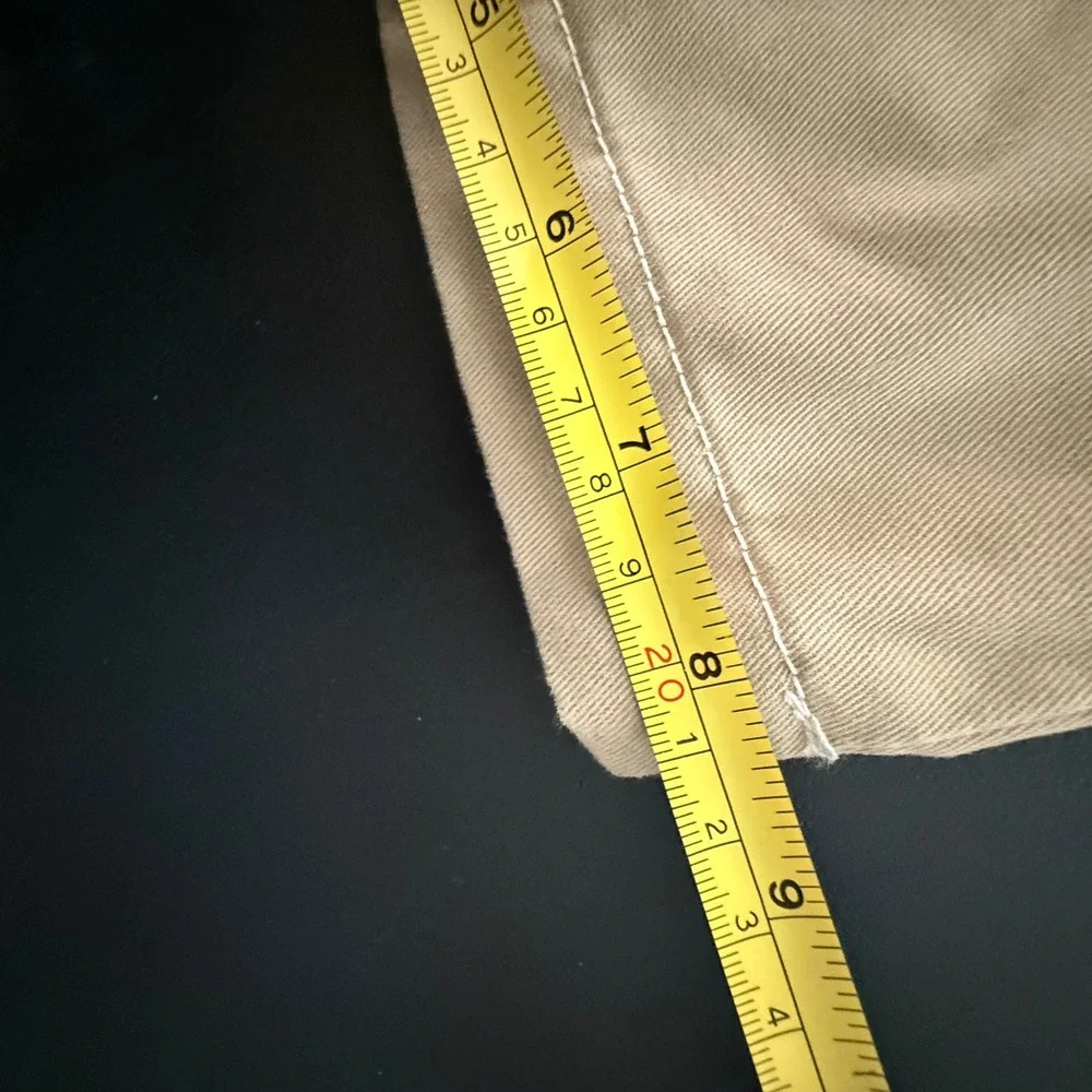 True Religion Mens Khaki Cargo Pants Size 32 Tan Straight Leg Cotton Blend
